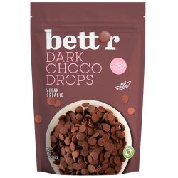 Bett'r Dark Choco Drops био веган капки черен шоколад (200 г)
