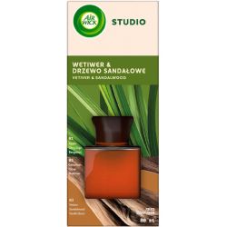 Air Wick Studio ратанови пръчици ветивер и сандалово дърво (80 мл)