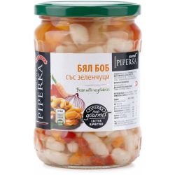 Piperka бял боб със зеленчуци (580 г)
