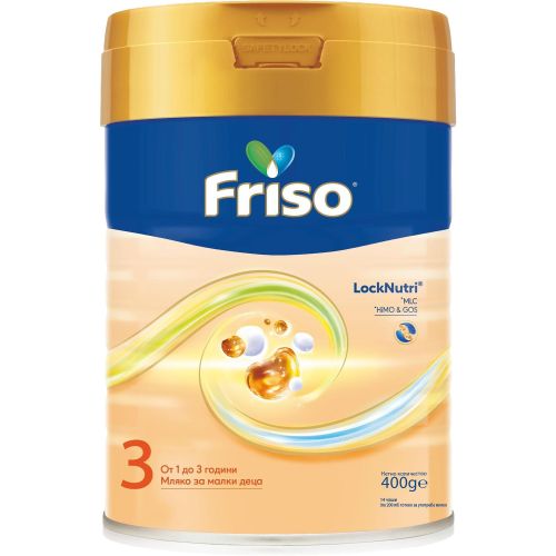 Friso Мляко на прах 3 - мляко на прах за малки деца от 1 до 3 г (400 г)