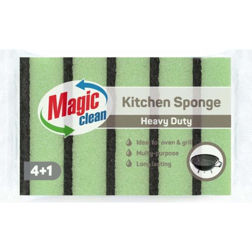 Magic Clean Heavy Duty домакинска гъба (5 бр.)