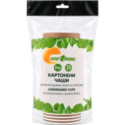eco4home картонени чаши 180 мл (15 бр.)