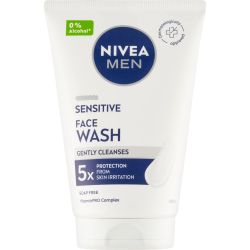 Nivea Men Sensitive гел за почистване на лице (100 мл)