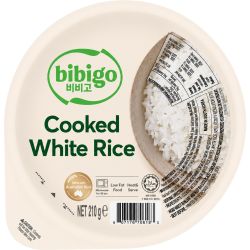 Bibigo сготвен бял ориз за микровълнова печка (210 г)