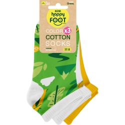 Happy Foottopia къси чорапи гора, размер 35-38 (3 бр.)