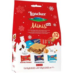 Loacker мини вафли микс (120 г)