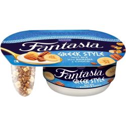 Danone Fantasia гръцки йогурт с ядки, банани и шоколад (100 г)