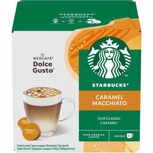 Starbucks Caramel Macchiato кафе капсули съвместими с Dolce Gusto (12 бр.)