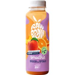 Raw Brani смути праскова и портокал (330 мл)