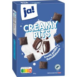 JA! Creamy Bits зърнени възглавнички с кремообразен пълнеж (500 г)