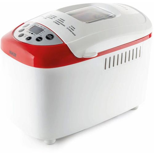 Muhler хлебопекарна MBM-1502, бяло-червен, две бъркалки (1 бр.)