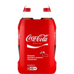 Coca-Cola Original Taste газирана безалкохолна напитка, 2 бр. х 1.5 л (3 л)