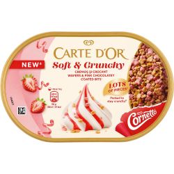 Carte D'Or Soft & Crunchy сладолед ягода (750 мл)