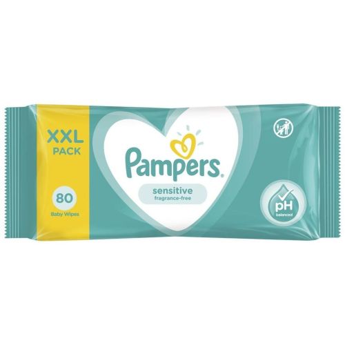 Pampers Sensitive влажни кърпички XL (80 бр.)