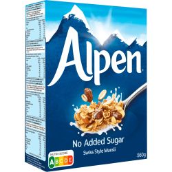 Weetabix Alpen пълнозърнесто мюсли без добавена захар (560 г)