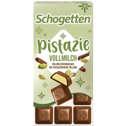 Schogetten млечен шоколад с пълнеж от шамфъстък (100 г)