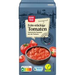REWE Beste Wahl нарязани белени домати (500 г)