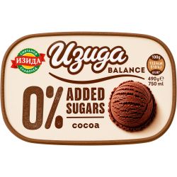 Изида Balance какаов сладолед без добавена захар (490 г)