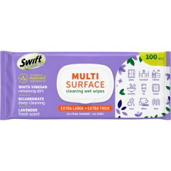 Swift Professional Multi Surface мокри кърпи за почистване с аромат на лавандула (100 бр.)