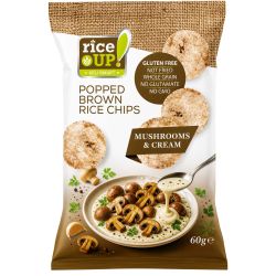 Rice Up! ризов чипс с гъби и сметана (60 г)