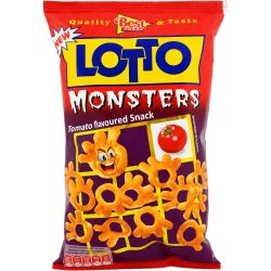 Lotto Monsters снакс с вкус на домати (75 г)
