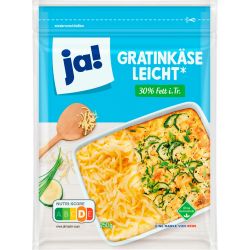 JA! настъргано сирене леко 30% масленост (250 г)