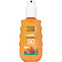 Garnier Ambre Solaire Kids Sensitive слънцезащитен спрей за деца, SPF50 (200 мл)