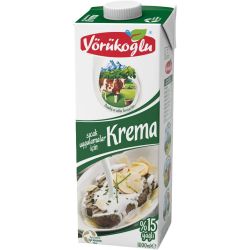 Yörükoğlu сметана за готвене 15% (1 л)