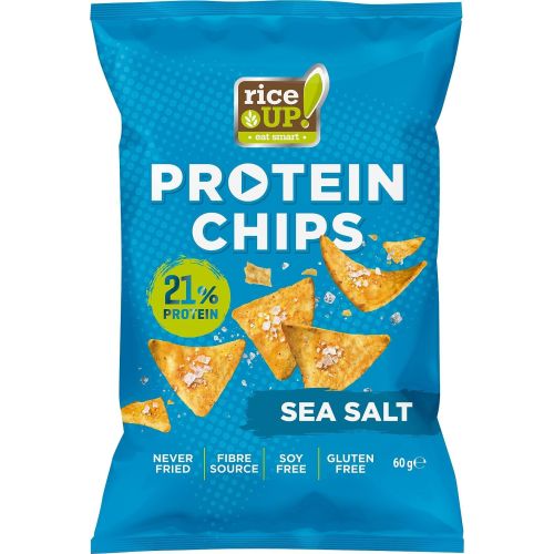Rice Up протеинов чипс морска сол (60 г)