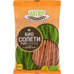 Натюр био пълнозърнести солети от ръж (45 г)