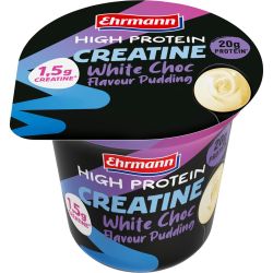 Ehrmann High Protein протеинов пудинг бял шоколад с креатин (230 г)