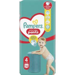 Pampers гащички Maxi 4, 9 кг - 15 кг (52 бр.)