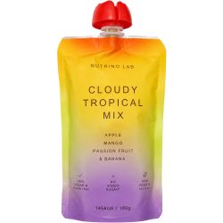 Nutrino Lab Cloudy Tropical Mix плодово пюре микс от ябълка, манго, маракуя и банан (180 г)