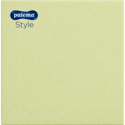 Paloma Style трипластови салфетки зелена ябълка, 33 см х 33 см (20 бр.)