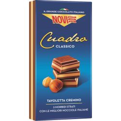 Novi Cuadro млечен шоколад с лешников пълнеж (110 г)