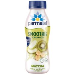 Parmalat Smoothie ябълка, банан и киви с матча чай, нискомаслена кисело-млечна напитка (330 г)