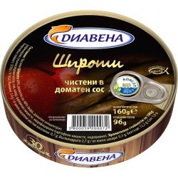 Диавена шпроти в доматен сос (160 г)