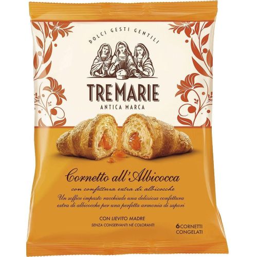 Tre Marie замразени кроасани с кайсиев конфитюр (372 г)