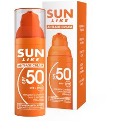 Sun Like Anti-Age слънцезащитен крем за лице SPF 50 (50 мл)