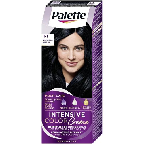 Palette Intensive Color Cream крем боя за коса синьо-черно Blue Black, C1 / 1.1 (1 бр.)