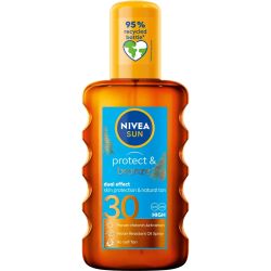 Nivea Sun Protect & Bronze защитно олио за тен SPF 30 (200 мл)