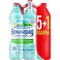 Велинград натурална минерална вода, 6 бр. x 1.5 л (9 л)