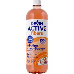 Devin Active овкусена вода с фибри, ябълка и череша (750 мл)