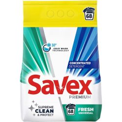 Savex Fresh прах за пране, 68 пранета (5.5 кг)