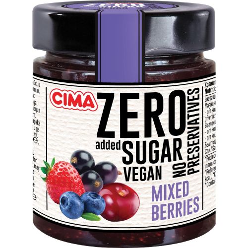 Cima конфитюр горски плодове без захар, веган (230 г)