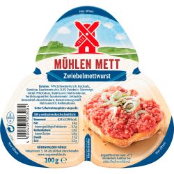 Rügenwalder Mühle метвурст с лук (100 г)