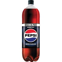 Pepsi Cola Zero газирана напитка без захар (2.5 л)