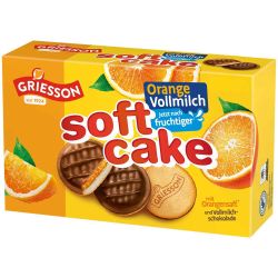 Griesson Soft Cake бисквити с млечен шоколад и портокал (300 г)