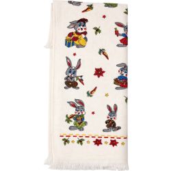 Великденска кухненска кърпа с ресни, 40 см х 60 см (1 бр.)