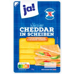 JA! чедър слайс (175 г)